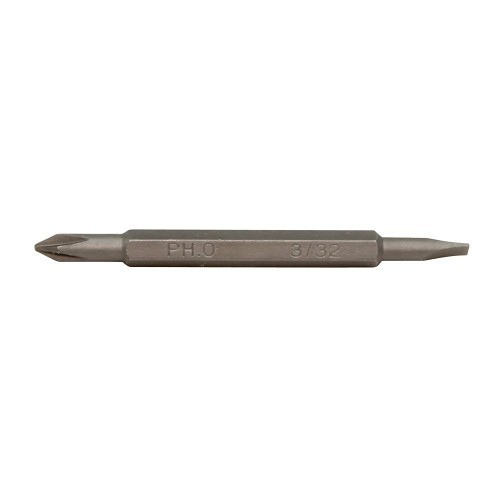 Klein® 13391 Screwdriver Bit, #0, 3/32 in Point, Phillips, Slotted Point