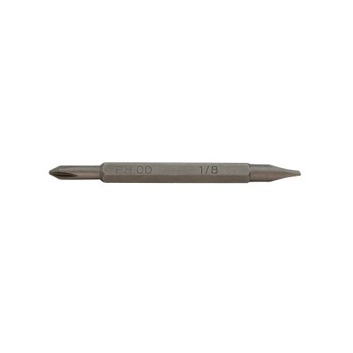 Klein® 13392 Screwdriver Bit, #00, 1/8 in Point, Phillips, Slotted Point