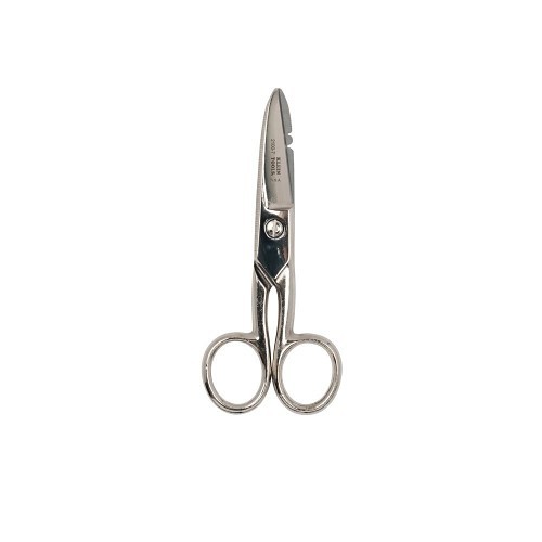 Klein® 21007 Scissor, 1.875 in Length of Cut, 5-1/4 in Overall Length, Steel Blade, Steel Handle, No Insulated