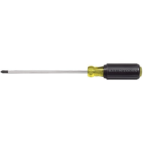 Klein® 603-10 Screwdriver, Cushion Grip Handle, Steel, No Magnetized Tip