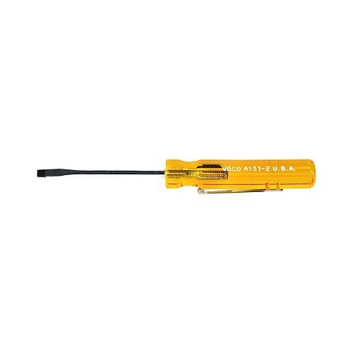 Klein® A131-2 Keystone Tip Screwdriver, Imperial, 1/8 in Screwdriver Size Range, Torque-Proof Anchor, Steel, No Magnetized Tip