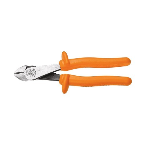 Klein® D200048INS Diagonal Cutting Plier, 1.15 in Nominal Capacity, 0.813 in L x 1.25 in W x 0.46 in THK Jaw, 8.24 in Overall Length, Induction Hardened Steel Jaw, Yes Insulated