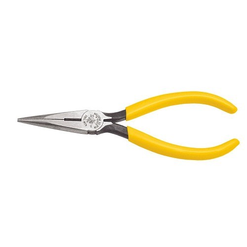 Klein® D203-6 Needle Nose Plier, 1.969 in Jaw Length, 0.688 in Jaw Width, Steel Jaw, 6.67 in Overall Length