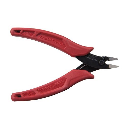 Klein® D2755 Diagonal Cutting Plier, 0.2 in Nominal Capacity, 0.45 in L x 0.26 in W x 0.09 in THK Jaw, 5.05 in Overall Length, Flush Cut Type, Steel Jaw, No Insulated