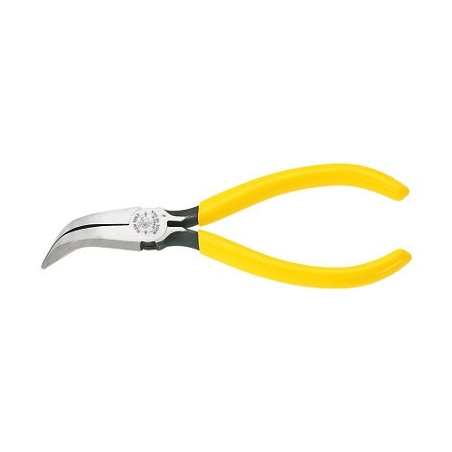 Klein® D302-6 Needle Nose Plier, Curved Needle Jaw, 1.56 in Jaw Length, 0.688 in Jaw Width, Steel Jaw, 6.109 in Overall Length