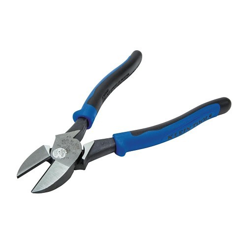 Klein® Journeyman™ J2000-59 2000 Angled Head Heavy Duty Cutting Plier, 9/32 in Nominal, 1.25 in L x 1.203 in W x 0.625 in THK Jaw Steel Jaw, 9 in OAL
