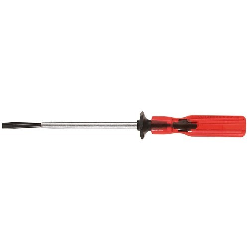 Klein® K34 Holding Screwdriver, 1/4 in Drive, Slotted Drive, 4 in Overall Length, No Magnetized Tip