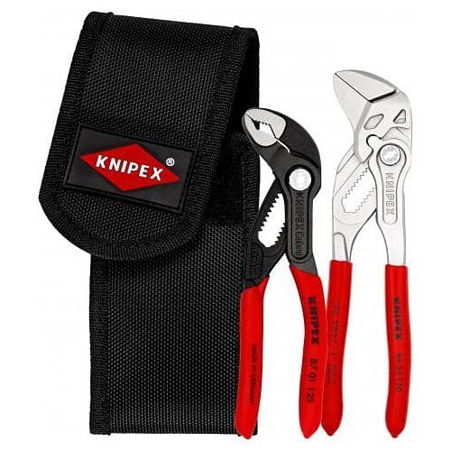 Knipex® 002072V01 Mini Plier Set, 2 Piece, 5 in, 6 in Overall Length, ISO 8976, ISO 5743 Specifications Met