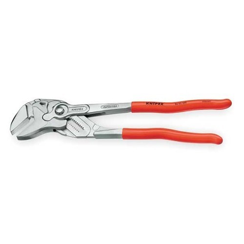 Knipex® G0941884 Tongue & Groove Pliers, Straight Jaw, 1-1/2 in Jaw, Chrome-Vanadium Steel Jaw, Zero Backlash Jaw Surface, No Insulated Grip, 12 - 14 in Overall Length, No Non-Sparking