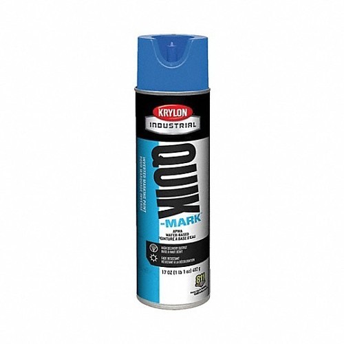 Krylon Products Group QUIK-MARK A03903004 Marking Paint, 17 oz Container, Liquid Form, Blue, 10 min Curing