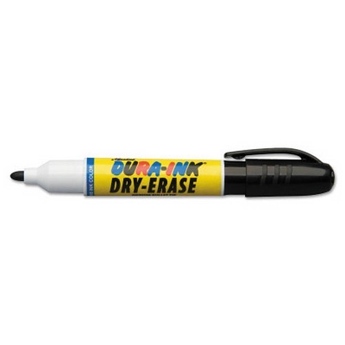 LA-CO® Markal® 434-96571 Dry Erase Marker, Black Ink, 1/8 in Tip, Felt