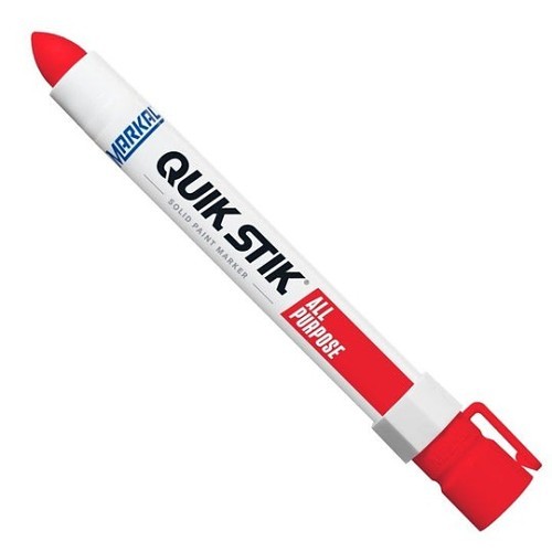 LA-CO Industries Markal® 061049 Paint Marker, 11/16 in Tip, Round, Plastic, Red