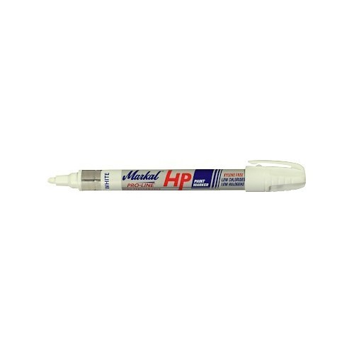 LA-CO Industries Markal® 096960 Paint Marker, 1/8 in Tip, Medium Bullet, White