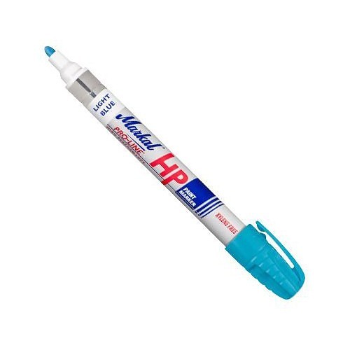 LA-CO Industries Markal® 096971 Paint Marker, 1/8 in Tip, Medium Bullet, Light Blue