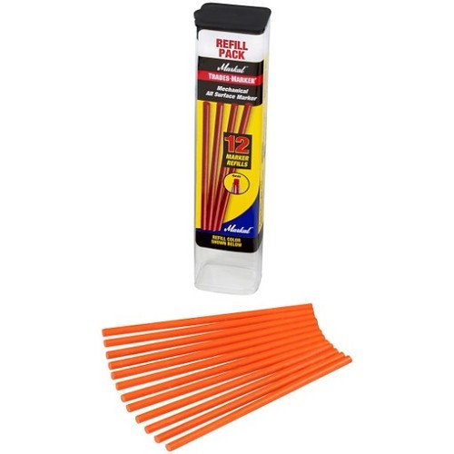 LA-CO Industries Trades-Marker® 96247 Marker Refill, Orange Ink, 3 mm Tip