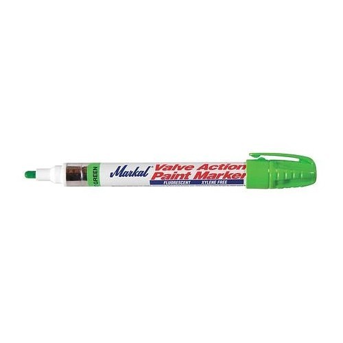 LA-CO Industries Markal® 97051 Paint Marker, 1/8 in Tip, Bullet Tip, Green