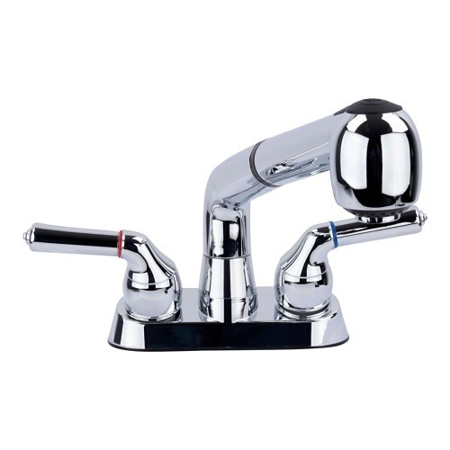 LDR® 509973 Laundry Faucet, 2.2 gpm, Chrome, 2 Handles