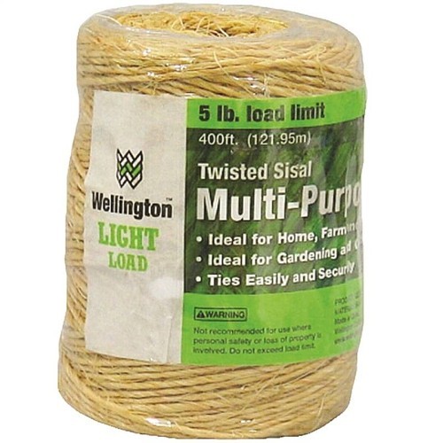 LEHIGH GROUP 6209886 Twine, Biodegradable, Natural Tan, 5 lb Length per Pound, 1 Ply