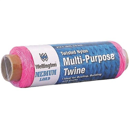 LEHIGH GROUP 6769061 Rhino-Kote Twine, Nylon, Neon Pink, #18 Dia, 10 lb Length per Pound