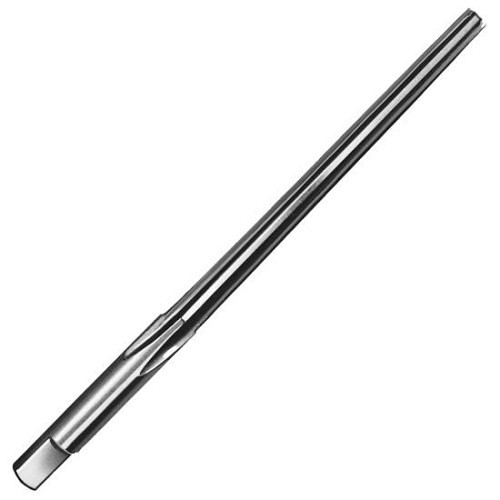 L & I 556U-2/0 Taper Pin Reamer, Taper Pin Size/Number: 2/0, 0.1462 in Reamer, 0.1137 in Small End Dia, Straight Flute, Round Shank with Square End Shank