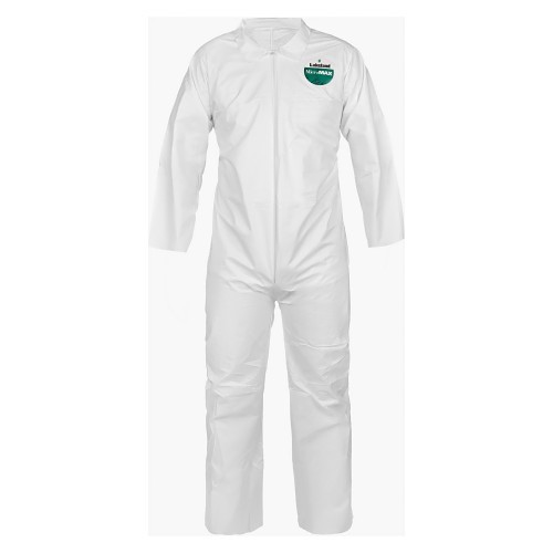 Lakeland® TG412-MD Disposable Coverall, M, White, MicroMax®, 40 to 42 in Chest, 29 in L Inseam