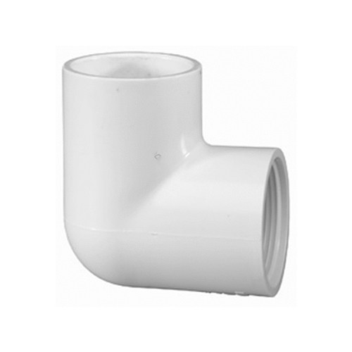 Lasco® 407007BC Elbow, Elbow, 3/4 in Nominal, Slip x FPT, 40, PVC