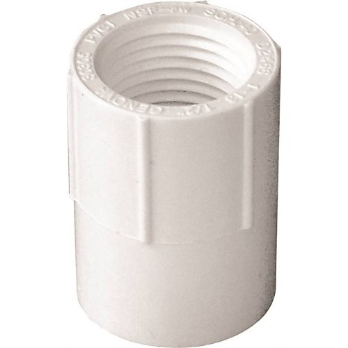 Lasco® 6150924 Pipe Adapter, 1/2 in Nominal, Slip x FNPT, SCH 40/STD Schedule, 600 psi Pressure, PVC