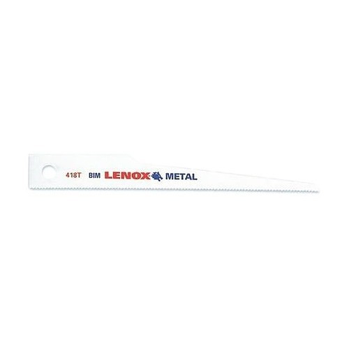 Lennox 20423B418T Reciprocating Saw Blade, 4 in Length, 1/2 in Width, 18 TPI, Bi-Metal Body, Toothed Edge Tang