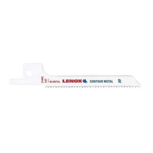 Lennox 20520314RC Reciprocating Saw Blade, 3-5/8 in Length, 5/16 in Width, 14 TPI, Bi-Metal Body, Toothed Edge Tang