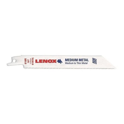 Lennox 20521318RC Reciprocating Saw Blade, 3 in Length, 1/4 in Width, 18 TPI, Bi-Metal Body