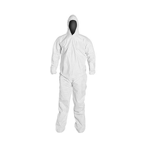 Liberty Glove 17122XL Puregard Polyethylene (pe) Coated Coverall, X-Large, White, Polyethylene Film Over Spunbonded Polypropylene