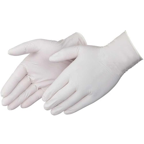 Liberty Glove DuraSkin™ 2800W/L Disposable Gloves, Industrial Grade Glove Type, Large, #9, Latex Palm, Latex, Natural White