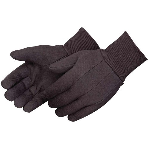 Liberty Glove 4503P/SP Disposable Gloves, Men/Ladies, Universal Size, Cotton/Polyester, Brown, Cotton/Polyester Palm, Knit Wrist Cuff