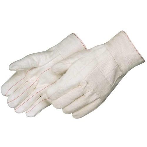 Liberty Glove 4551 Hot Mill Gloves, Universal Size, 100% Cotton, Natural White, Cotton Palm