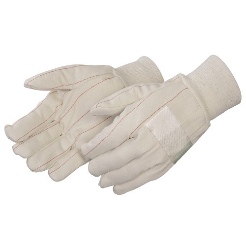 Liberty Glove 4553ML Hot Mill Gloves, Men, Large, #9, 100% Cotton, Natural White, Cotton Palm