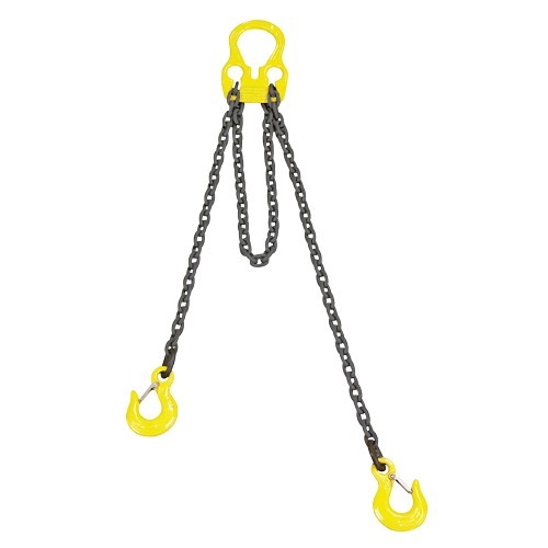 Lift-All® 30005LG10 Welded Chain Sling, 8800 lb at 90 deg, 3/8 in Chain, 100 Grade, 10 ft Length