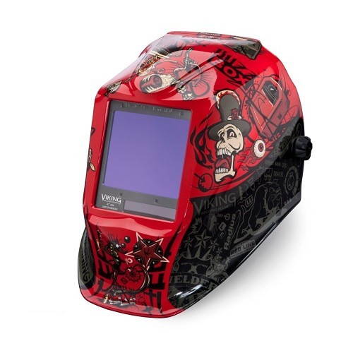 Lincoln Electric® K3101-4 Welding Helmet, 5 - 13 Lens Shade, Graphics: Mojo, Black, 3.74 x 3.34 in Viewing Area