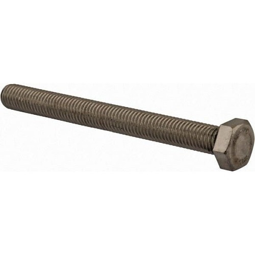 Lindstrom MHTBS120C120 Hex Cap Screw, M12-1.75, 120 mm Length Under Head, 18-8 A2 Grade, Stainless Steel, Bright/Uncoated, Measurement System: Metric