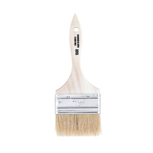 Linzer® 1500-0300 Flat Trim Paint Brush, 3 in Brush, White China Bristle Brush, Wood Handle