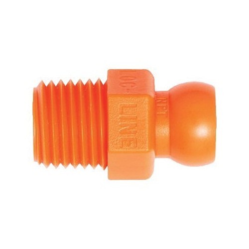 Loc-Line® 41406 Connector, For Use With 1/4 in Hose, 1/4 in NPT, Acetal Copolymer