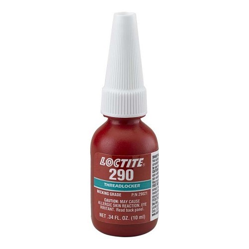 Loctite® 233731 290™ Low Viscosity Medium High Strength Wicking Grade Threadlocker, 10 mL Bottle, Liquid Form, Green