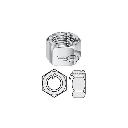 Lok-Mor 25CPL2G Lock Nut, Measurement System: Imperial, 1/4-20, Steel, Hot Dipped Galvanized, Material Grade: 2H