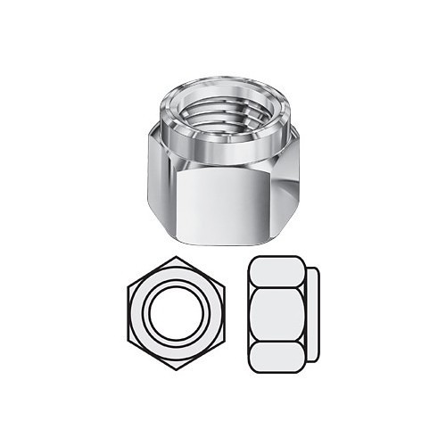 Lok-Mor 62CNNUG/2H Lock Nut, Nylon Insert, 5/8-11, Steel, Hot Dip Galvanized, Material Grade: 2H