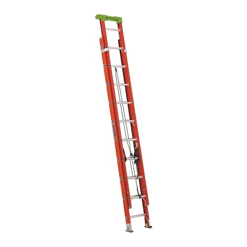 Louisville® L-3022-20PT Extension Ladder, 20 ft Overall Length, 300 lb Load, Fiberglass