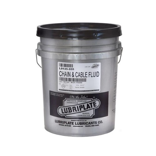 Lubriplate® L0135-035 Chain and Cable Fluid, 35 lb, Pail, Liquid, Amber, 0.93 Specific Gravity