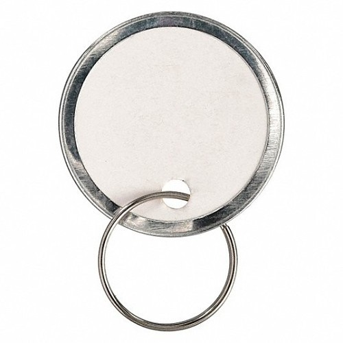 Lucky Line Products 28225 Key Tag, 1-1/4 in Height, 1-1/4 in Width, White