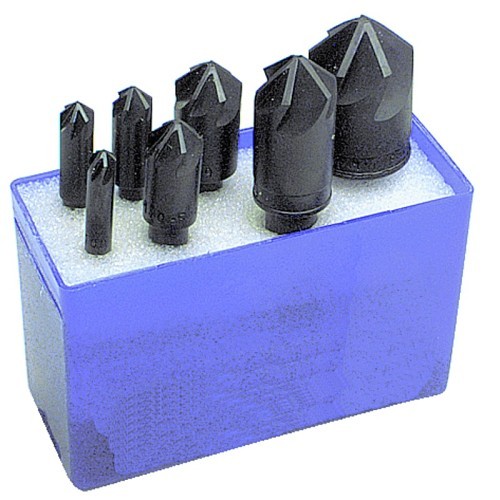 M.A. Ford® M.A. Ford® BC7579006 Countersink, 1/4 in Minimum Head Diameter, 1 in Maximum Head Diameter, 82 deg Maximum Included Angle, 6 Flutes, 7 Piece, High Speed Steel, Uncoated