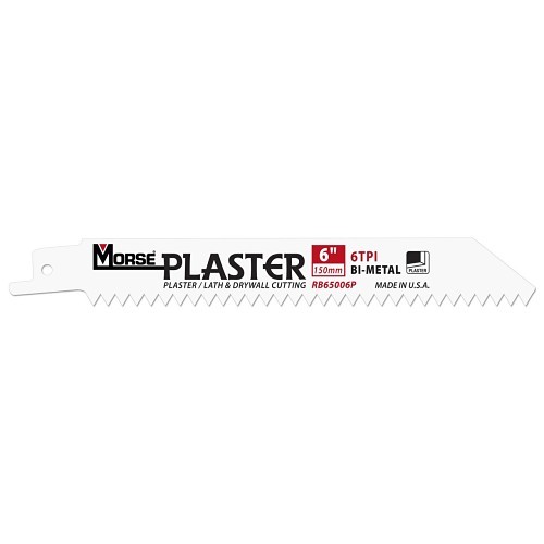 M.K. Morse® RB65006PT05 Reciprocating Saw Blade, 6 in Length, 3/4 in Width, 6 TPI, Bi-Metal Body