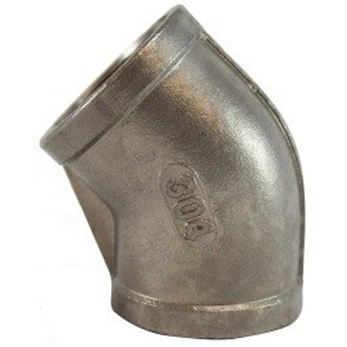 Pipe Elbow, Elbow Fitting/Connector, 1/4 in Nominal, 304 Stainless Steel