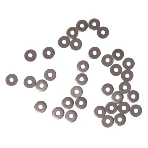 Back-Up Washer, 1/8 in Inside Dia, 3/8 in Outside Dia, Steel